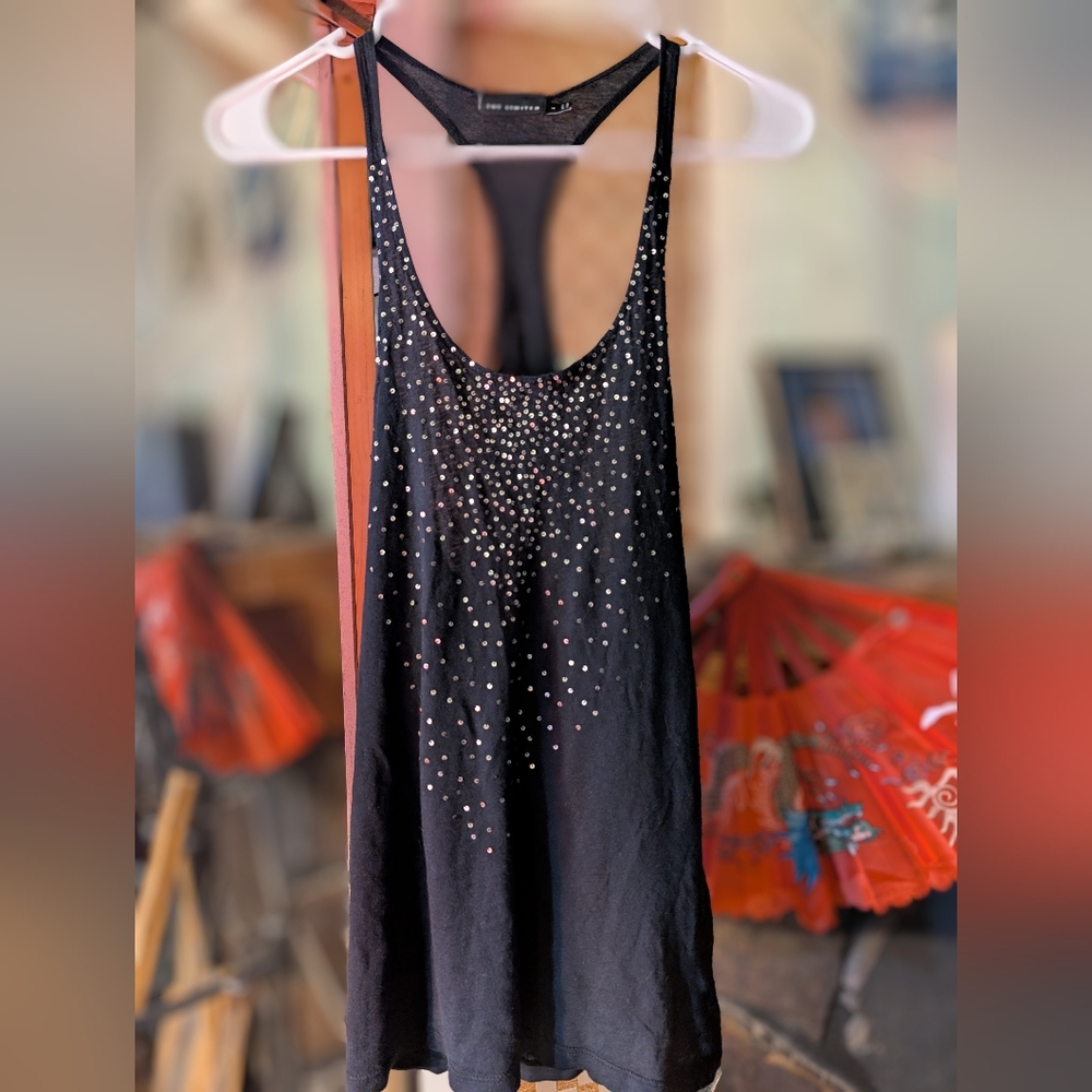The Limited Black Sheer Tank Top